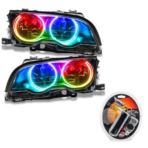 BMW 3 Series Headlight Assemblies - ORACLE Lighting - Halogen, ColorSHIFT - ColorSHIFT - `99-`01